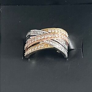 1 Carat Tri-Color Gold Ring